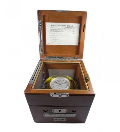 HAMILTON WATCH CO. Ships Chronometer clockC-04